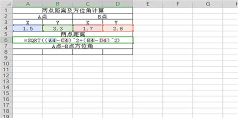 excel 方位|Excel系列：[13]两点距离及方位角计算